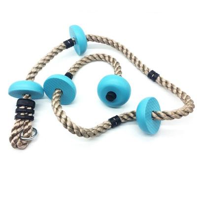 China Playground Climbing Rope Knotted Climbing Rope 5 Knots Kids Climbing Frames Swing accessoriesWOODEN CLIMBING ROPE for sale