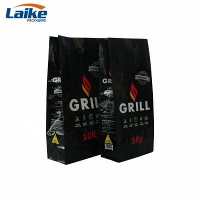 China Barrier Paraguay Grill Charcoal Bag 5kg 10kg , PP Woven Packaging Bag For Charcoal for sale