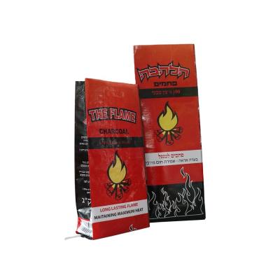 China Barrier Israel BBQ Charcoal Bag 5kg, 2kg 4kg 10kg PP Woven Charcoal Packing Bag For Sale for sale