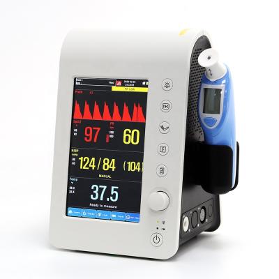 China Lexison Plastic Monitor: PPM-T7 7inch Professional Blood Pressure Vital Signs Monitor Machine for sale