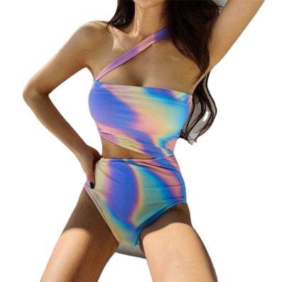 China New Product Innovative Colorful Reflective Swimsuit Swimwear Exquisite One-Piece Suit More Color for sale