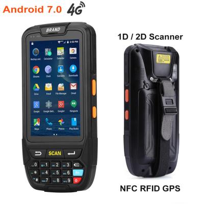 China 4.0 Inch 480x800 Industrial Handheld Terminal 4G PDA Scanner Android for sale