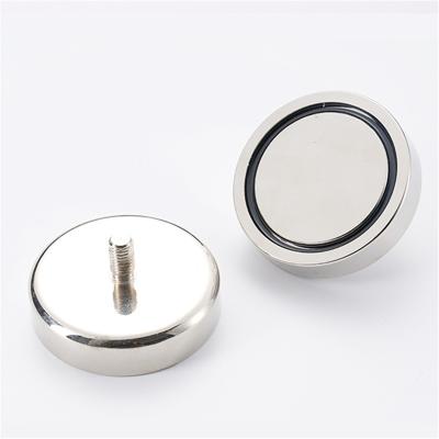 China Rare Earth Neodymium Magnet with External Thread Pot Magnet Permanent Coating Magnet Epoxy for sale