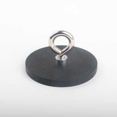 China Pot/Cup Shape Rubber Coated Magnet Wreath Hook Ideal for Industrial Applications for sale