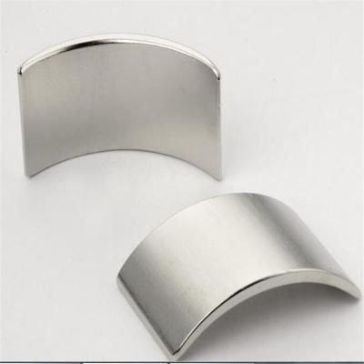 China Permanent Neodymium Arc Motor Magnet for Magnetic DC Motor Customized Size and Shape for sale