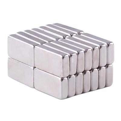 China Permanent Ndfeb Industrial Magnet Rectangle Magnetic Blocks with Nicked Plated Finish for sale