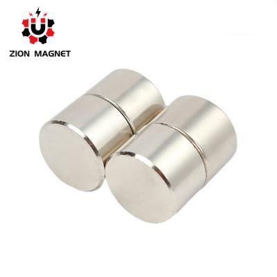 China Super Strong Neodymium Magnets Small Cylindrical Magnetic Magnetized Through Thickness for sale