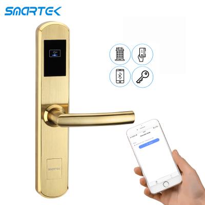 China 304 stainless steel fashion entrance ANSI mortise app BLE rfid door lock system hotel lock keyless for sale