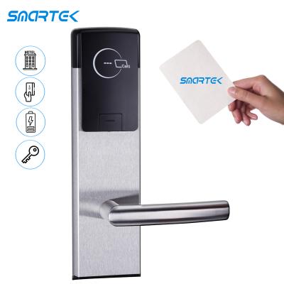 China 304 Stainless Steel 125KHz T5577 Smartek E301 SUS304 Smartek E301 SUS304 Hotel Smart Lock System Offline ANSI RFID Hotel Lock for sale