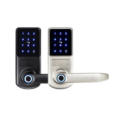 China Optional Aluminum Alloy Panel Small Mini Apartment Airbnb Tuya Entry System Digital Smart Safe Keyless Set en venta