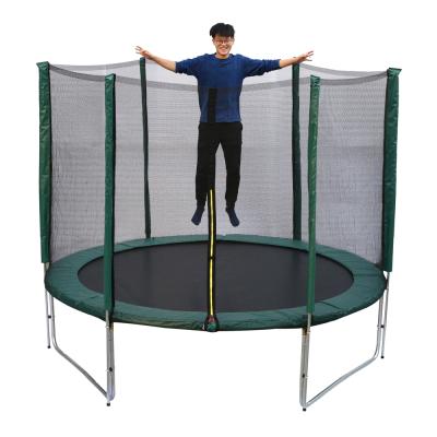 China Eco-friendly Funjump 10FT Jumping 12FT Trampoline With Safety Net With Certificate for sale