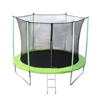 China 8ft 10ft 12ft Eco - Friendly Recreational Trampolines With Safety Fencing For Kids for sale