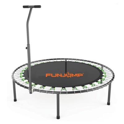 China Eco-Friendly Fitness Trampoline With Indoor Handle For Kids And Adults for sale