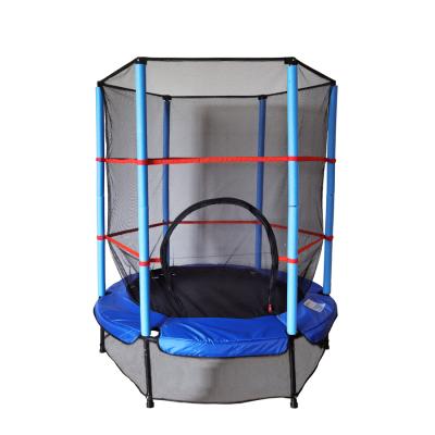 China Eco - Friendly Funjump 55inch Kids Indoor Trampoline With Safety Enclosure for sale