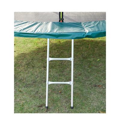 China Without Protective Net Regular Stainless Plastic 2 Step Ladder For 16ft Outdoor Trampoline for sale