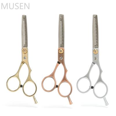 China Durable 6 Inch Hair Scissors Cutting Tool Stainless Steel Hairdressing Shears Flat Teeth Blades for sale