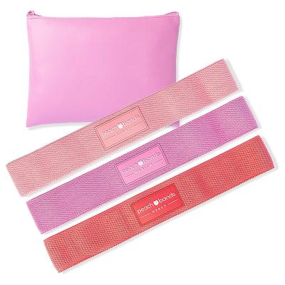 China Non Slip Mini Fabric Home Workout Peach Hip Bands for sale