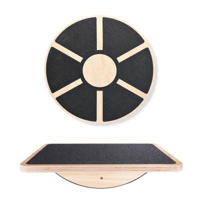 China Non - Slip Non - Slip Wooden Fitness Exercise Shimmy Rocker Balance Board for sale