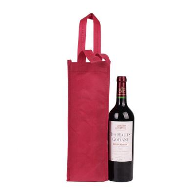 China Eco-Friendly Design Folding Tote Wine Bag Non-Woven Customization Non-Woven for sale