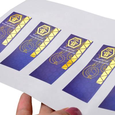 China Decorative Recycled Style Printing Label Security Sticker Sheet for sale