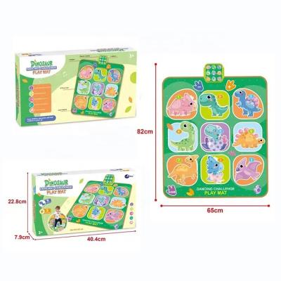 China 2022 New China Toy Children's Dancing Touch Game Animal Dancing Decompression Exercise Blanket Dinosaur Electronic Music Pattern Blanket for sale