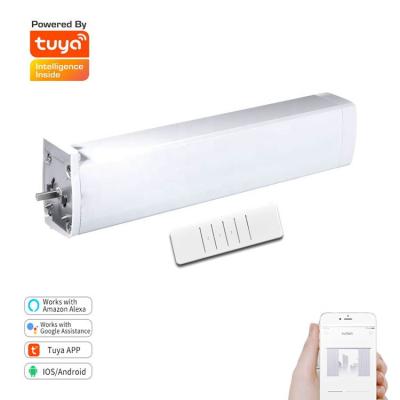 China Bathroom Alexa Google WiFi Smart Electric Curtain Remote Control Track Slide Curtains Tuya WiFi Control Home Drapery Electric System for sale