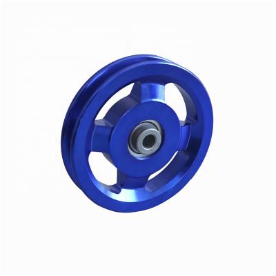 China fitness center gym spare parts metal pulley wheel, aluminum pulley low price for sale