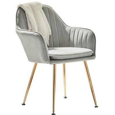 China Modern Strong Luxury Fabric Swivel Chair Cloth Fabric Seat Dining Chair for sale