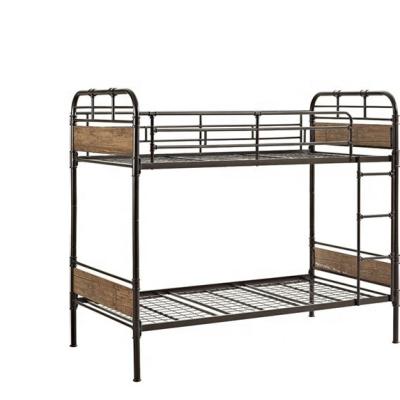 China Modern Design Traditional Iron Dorm Loft Bunk Bed Frame Tall Room Furniture With Desk for sale