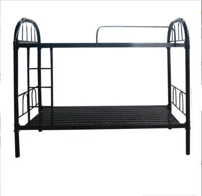 China Wholesale Comfortable Black Army Metal Double Strong Detachable Bunk Bed for sale