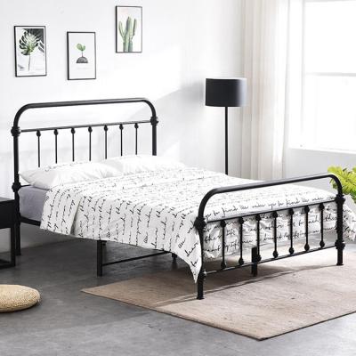 China Modern Iron Tufted Luxury Bedroom Rod Bed Bedroom Bed Design for sale