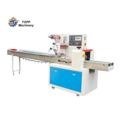 China Horizontal Food Pillow Pita Bread Roll Packaging Machine Snack Donut Packing Machine for sale