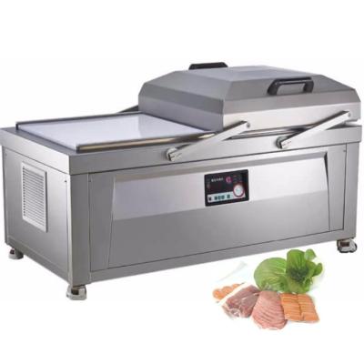 China Food Double Chamber High Exhaust Capacity Vacuum Packing Machine For Sausage for sale