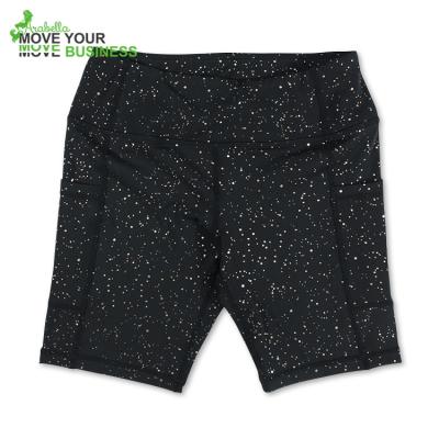 China 2021 Wholesale Breathable Foil Printing Color Womens Yoga Shorts for sale