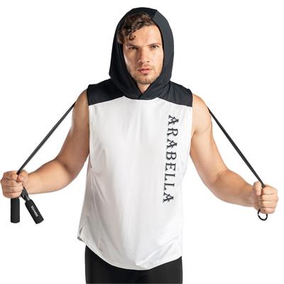 China Factory Sale Breathable Recycled Activewear Hooded Poly Men's Tank Top for sale