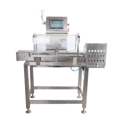 China SUS 304 factory direct sale digital checkweigher machine with reject for food production line for sale