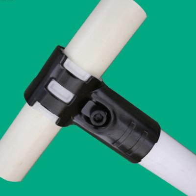 China Lightweight And Easy To Assemble Black Lean Fitting Set Hot Selling Metal Lean Pipe Connector Lean Joint For 28mm Lean Pipe for sale