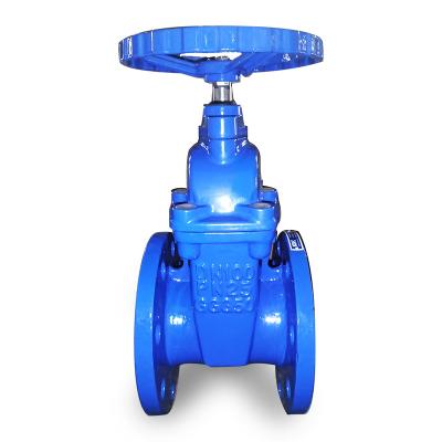 China General High Performance Vale Pn10 Pn16 Sounds Good Flanged Gate Valve For Water Standard Ductile Iron GGG40/50 for sale