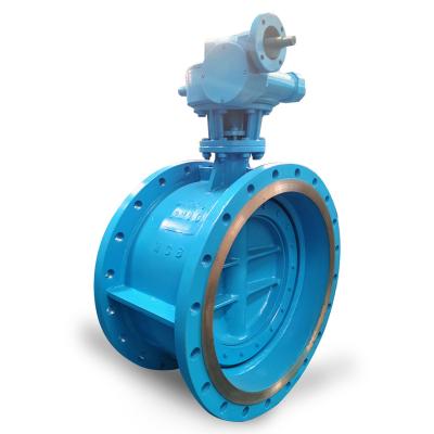 China DN200-3200 General Cast Iron Ductile Double Flanged Two Eccentric Butterfly Valve for sale