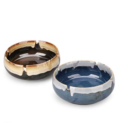 China Outdoor Cigar Ashtrays Eco - Friendly Large Multi - Color Ceramic Ashtrays Custom for sale