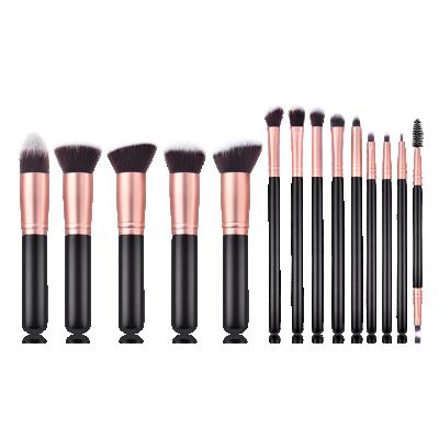 China Wholesale 14pcs Skin-Friendly Brushes Make Up Makeup Brush Set Metal Handle Packaging Makeup Brush Set for sale