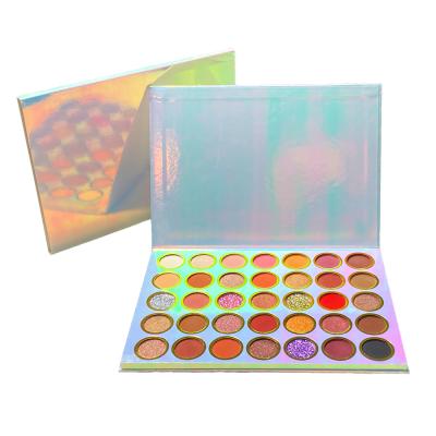 China Sunscreen Vendor Shimmer Vegan Eyeshadow Pigments Glitter Palettes Makeup Private Label Custom Eyeshadow Palette for sale