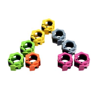 China HOT Selling Powerlifting Weightlifting Barbell Collar Plastic Nylon Barbell Holds Barbell Clips for sale