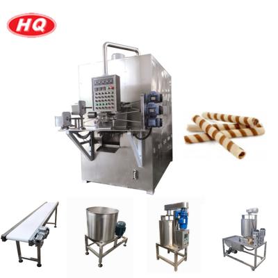 China Automatic Bakery Double Heads Egg Roll Snack Machines Egg Roll Machines Industry Equipment with Egg Roll Gas or Electric Heating for sale