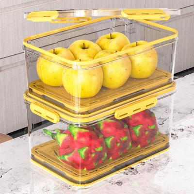 China Freshness Preservation YIKEYOU Fridge Compartmental Storage Box Bagel Vegetable Storage Box For Refrigerator for sale