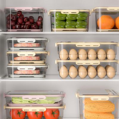 China Best Freshness Preservation YIKEYOU Fridge Organizer Stackable Food Storage Containers Food Vending Organizers For Fridge for sale