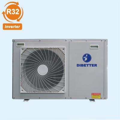 China Car Heat Pump Water Heater Air Source R32 DC Inverter Air To Water Heat Pump for sale