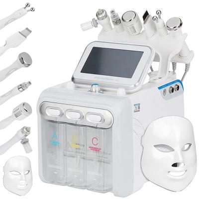 China Multifunction Exfoliators 6 In 1 Small Facial H2O2 Bubble Facial Machine For Spa for sale