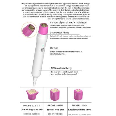 China Wrinkle RF Wrinkle Remover Home Use Beauty Instrument Anti Wrinkle Device Skin Firming Device RF Microneedling Machine for sale