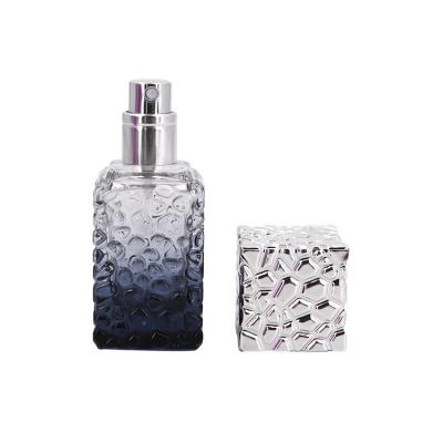 China Personal Care 25ML Ready Stock Perfume Bottle Carving Hollow Multicolor Perfume Spray Travel Bottles Customizable for sale